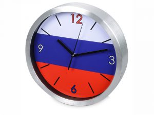 Часы настенные «Российский флаг» арт. 186120_a